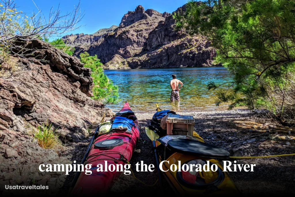 camping along the Colorado River